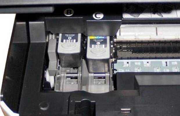 принтер струйный печатает с полосами что делать canon
