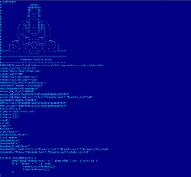 screenshot Linux.BtcMine.174 #drweb