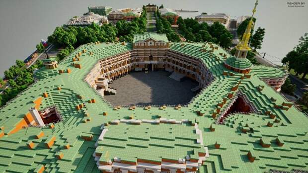 В игре Minecraft появилась виртуальная модель Русского музея