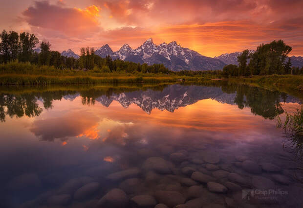 Закат в национальном парке Grand Teton. (фото Chip Phillips)