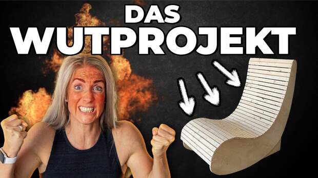 nach Wut kommt schön! Die Gartenliege ist dennoch sehr schön geworden
