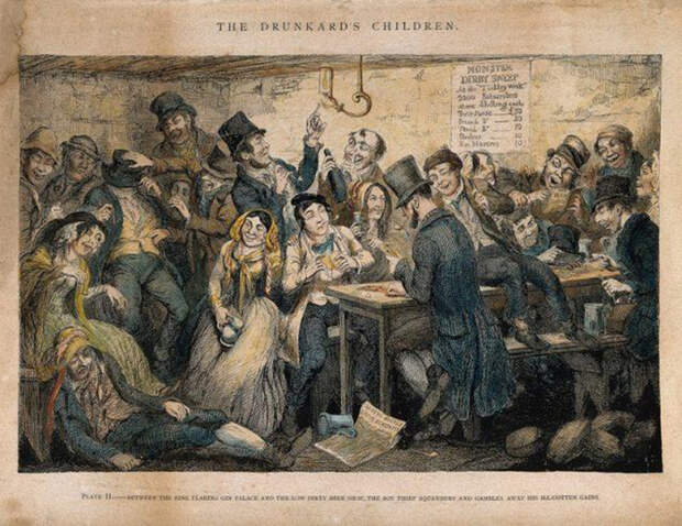 Сцена из паба. 1848 год. Сцена из паба. 1848 год.