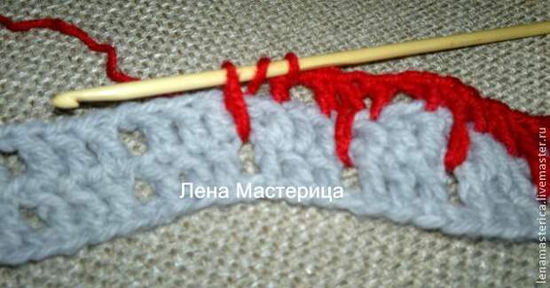 Шапка и снуд-воротник «Красная дымка»