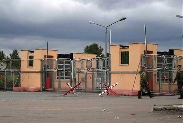 КПП на въезде в закрытый город Арзамас-16 (Саров)