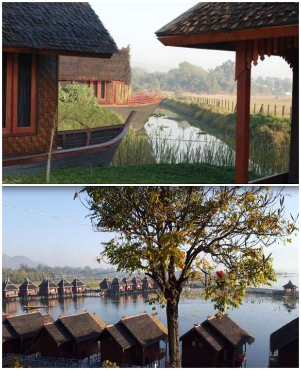 Деревня Кхаунг Даинг знаменита своими горячими источниками и колоритным курортом (Мьянма).