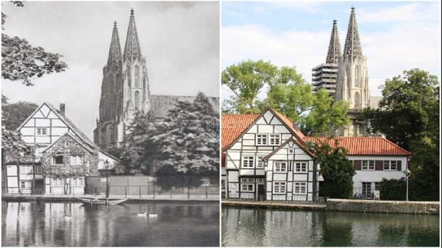 Фотограф воссоздал снимки, сделанные почти 100 лет назад, чтобы показать, как всё изменилось (10 фото)