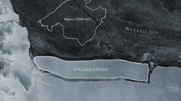От Антарктиды откололся самый большой айсберг в мире
