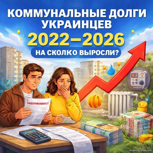 Коммунальные долги украинцев 2022–2026: на сколько выросли и чего ждать дальше