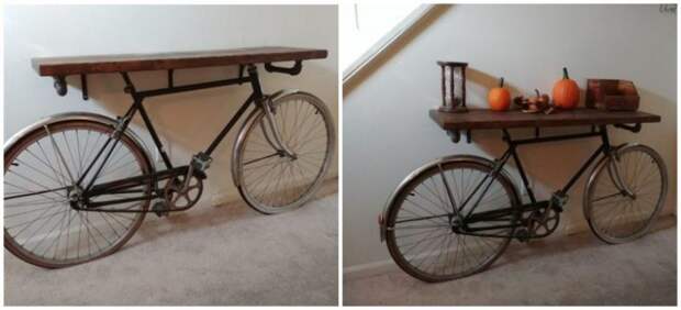 Оригинальное использование ненужного велосипеда