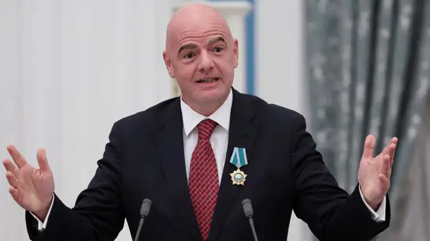 Инфантино по-русски поблагодарил Россию за ЧМ-2018