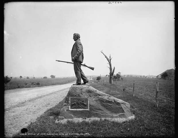 Памятник герою битвы при Геттисберге. Фото ок. 1906 года. Источник: loc.gov