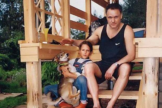С дочерью Таней