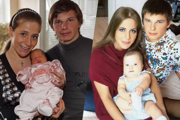 Телеведущая Юлия Барановская опубликовала архивные фото с Аршавиным и дочерью