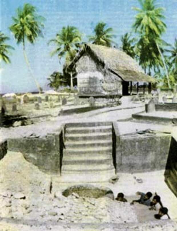 Очень важной находкой оказался бассейн, раскопанный на атолле Фуа Мулаку.
