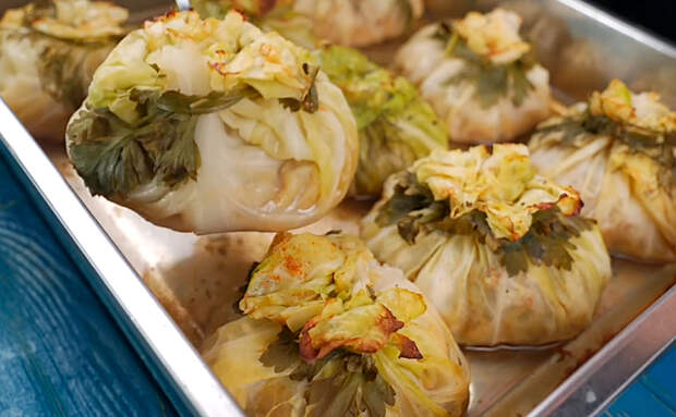 Делаем голубцы не по классике, а в мешочках. Сока как в мантах