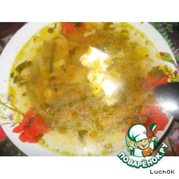 Рассольник на курином бульоне
