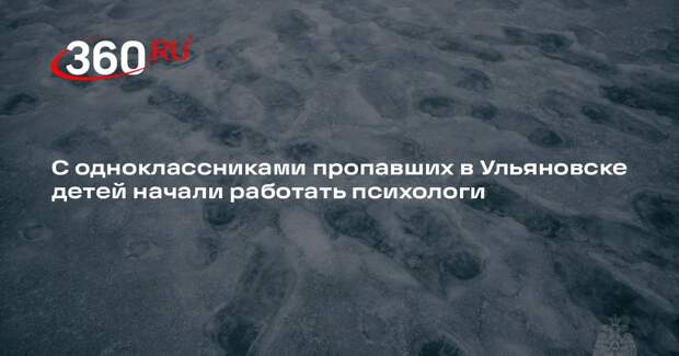 С одноклассниками пропавших в Ульяновске детей начали работать психологи