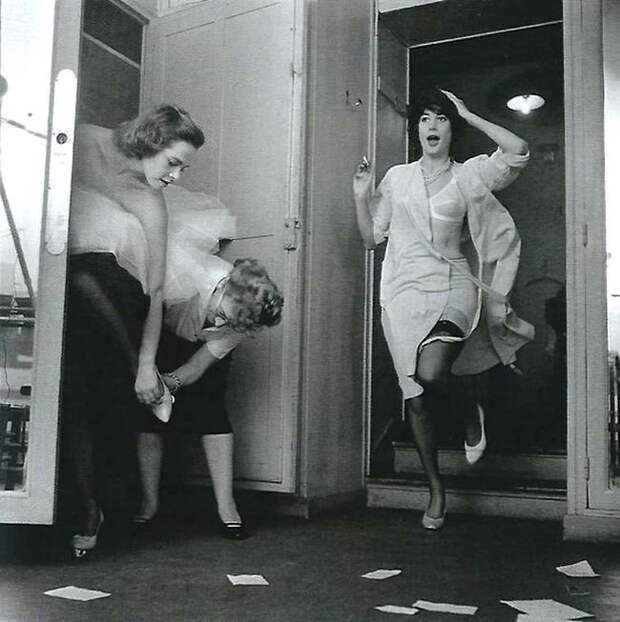 Модный показ в Париже. 1958 год. Весь Мир, история, черно-белые фотографии