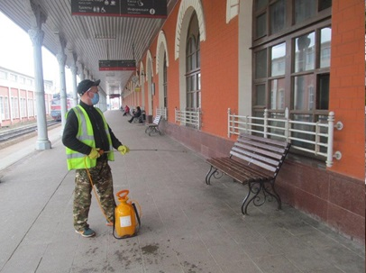 В Тверской области продезинфицировали 15 железнодорожных вокзалов и станций