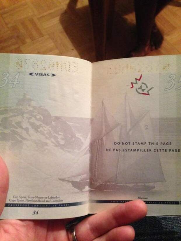 CanadianPassport15 Новый паспорт гражданина Канады в свете ультрафиолета