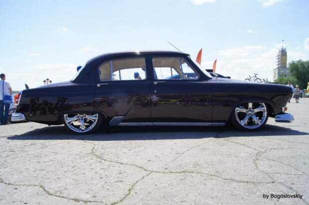 Изящная 21-я "Волга" на пневме из Саратова волга, газ, газ-21, тюнинг