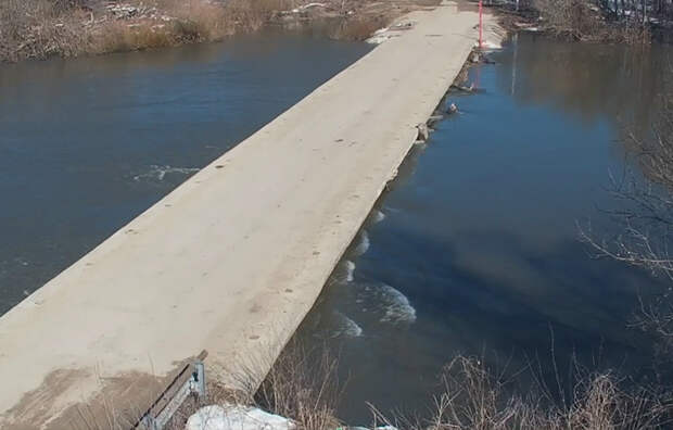 В Белевском районе из-за паловодья закрыли мост через Оку у Николо-Гастуни