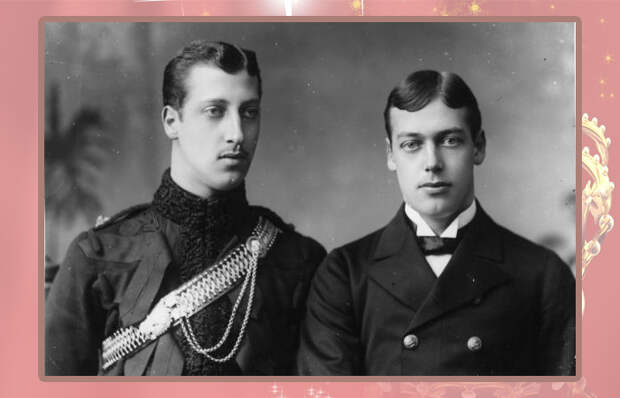 Альберт-Виктор, герцог Кларенс, и его младший брат Георг, будущий король Георг V.