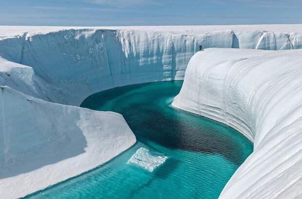 Голубая река в леднике, Гренландия. подборка, позитив, это интересно