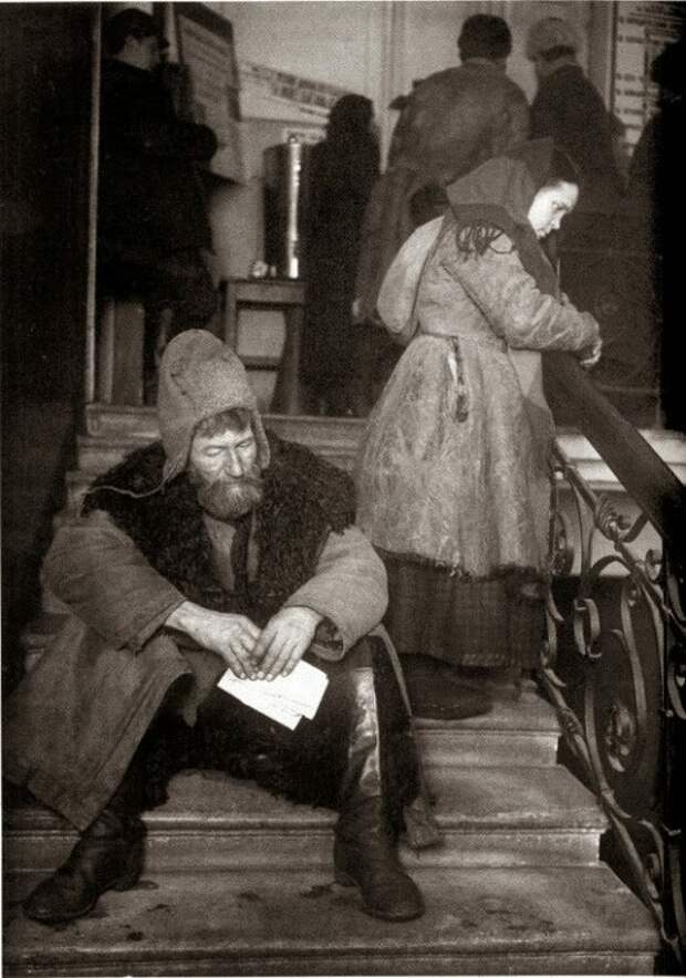 Ходоки в приемной М.И.Калинина Москва, 1924 г. СССР, история, фото