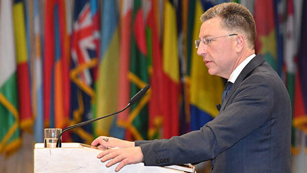 Спецпредставитель США по Украине Курт Волкер выступает на семинаре в Европейском центре иследования безопасности им.Джорджа К. Маршалла. 9 июня 2017
