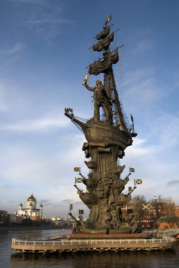 Памятник Петру I, Москва, Россия, Европа