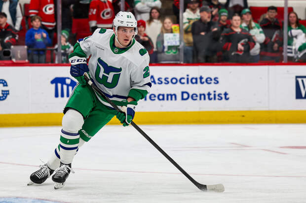 Российский защитник "Каролины" Никишин устроил потасовку на льду с американцем