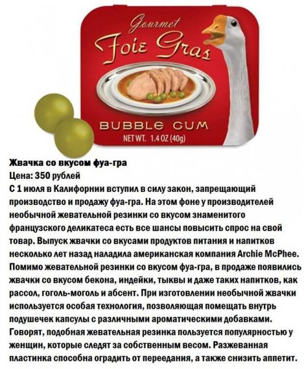 10 самых необычных вкусов жевательной резинки (10 фото)