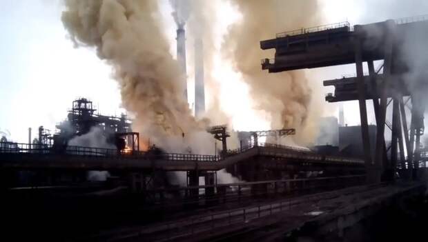 На коксохимическом заводе в Кривом Роге произошел выброс химикатов