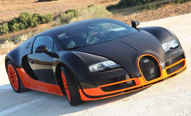 1. Bugatti Veyron Super Sport, 2010г. в. (431км/ч, 1200 «лошадей»). Самые быстрые автомобили современности