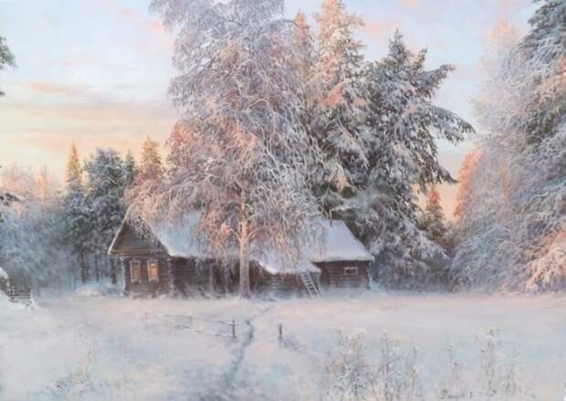 Деревня глазами Палачева В.Н. Пейзаж, Картина, Длиннопост