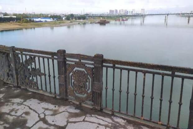 Женщина спрыгнула ночью с перил Октябрьского моста в Обь и выжила