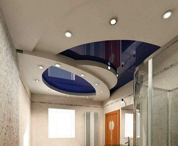 Многоуровневый потолок из гипсокартона. | Фото: Универсальная барахолка.