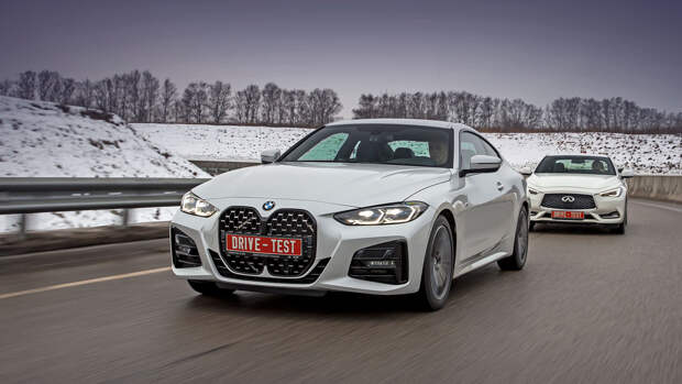 Bmw 4,Infiniti q60. Цены на «четвёрку» начинаются с 3 560 000 рублей за 420i. Более мощная версия 420d всего на 20 тысяч дороже. Infiniti Q60 в единственной богатой комплектации стоил 3,4 млн, но теперь это лишь призрак. Правда, у дилеров осталось две-три машины, а журналисты продолжают делать тесты.