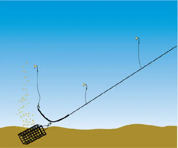 Схема донки с кормушкой на спиннинг