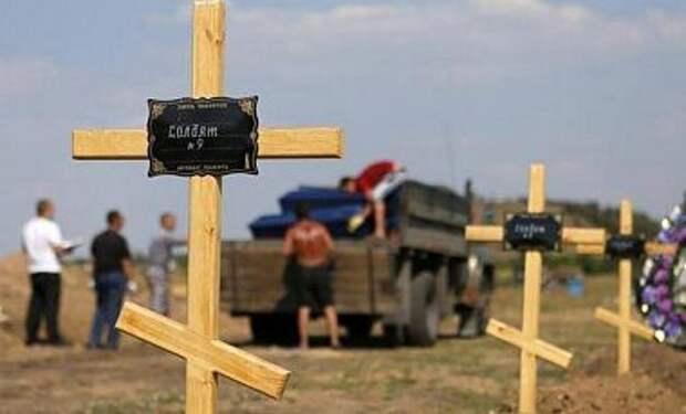 В Донбассе в поле нашли кладбище террористов - батальон Киев-1