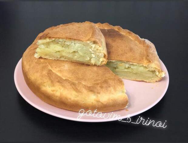 Пирог с картофелем - объедение, которое стоит того, чтобы провести на кухне 1 час времени) Длиннопост, Пирог, Рецепт, Еда