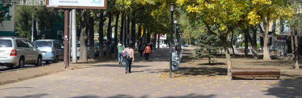 Как изменилась пешеходная часть проспекта Достык в Алматы