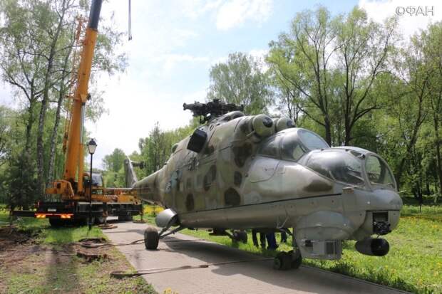 Фюзеляжи Ми-24 и Ми-8, отреставрированные заключенными, появятся в парке под Тулой