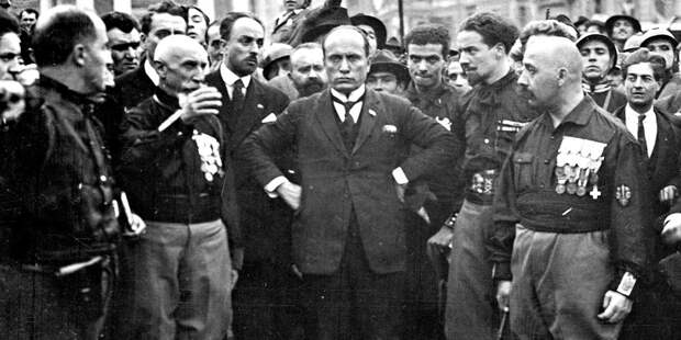 Муссолини во время «Похода на Рим», 1922 год 