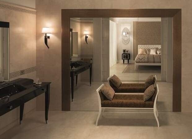 Женский уголок в спальне, оформленной в классическом стиле, Versace Home (Gardenia Orchidea) Женский уголок в спальне, оформленной в классическом стиле, Versace Home (Gardenia Orchidea)