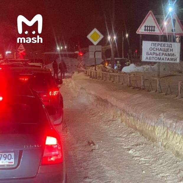 Взорвалась машина на ж/д переезде в подмосковном Фрязино — пострадал мужчина