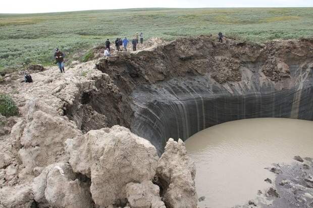 Куда исчезла гигантская воронка на Ямале Ямал, воронка, фотография, не мое, длиннопост