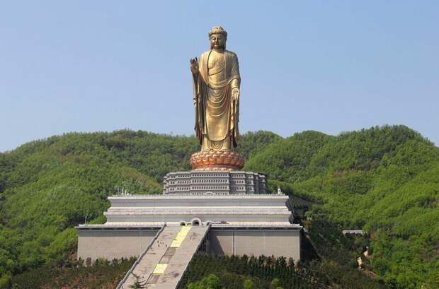 Будда Весеннего Храма — вторая по величине статуя в мире, 128 м, Китай в мире, высота, красота, люди, памятник, подборка, статуя, факты