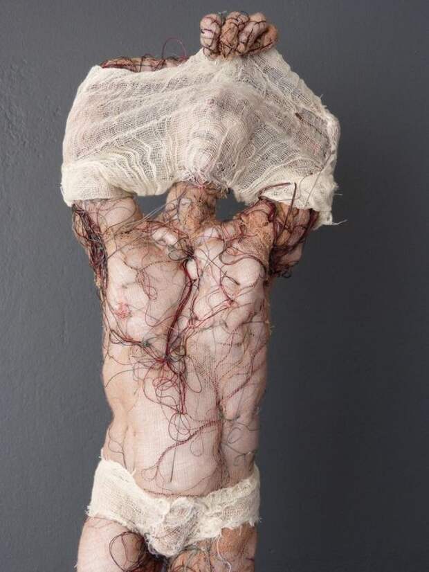 Anne Bothuon. Еще одна текстильная вещица искусство, скульптура, странное